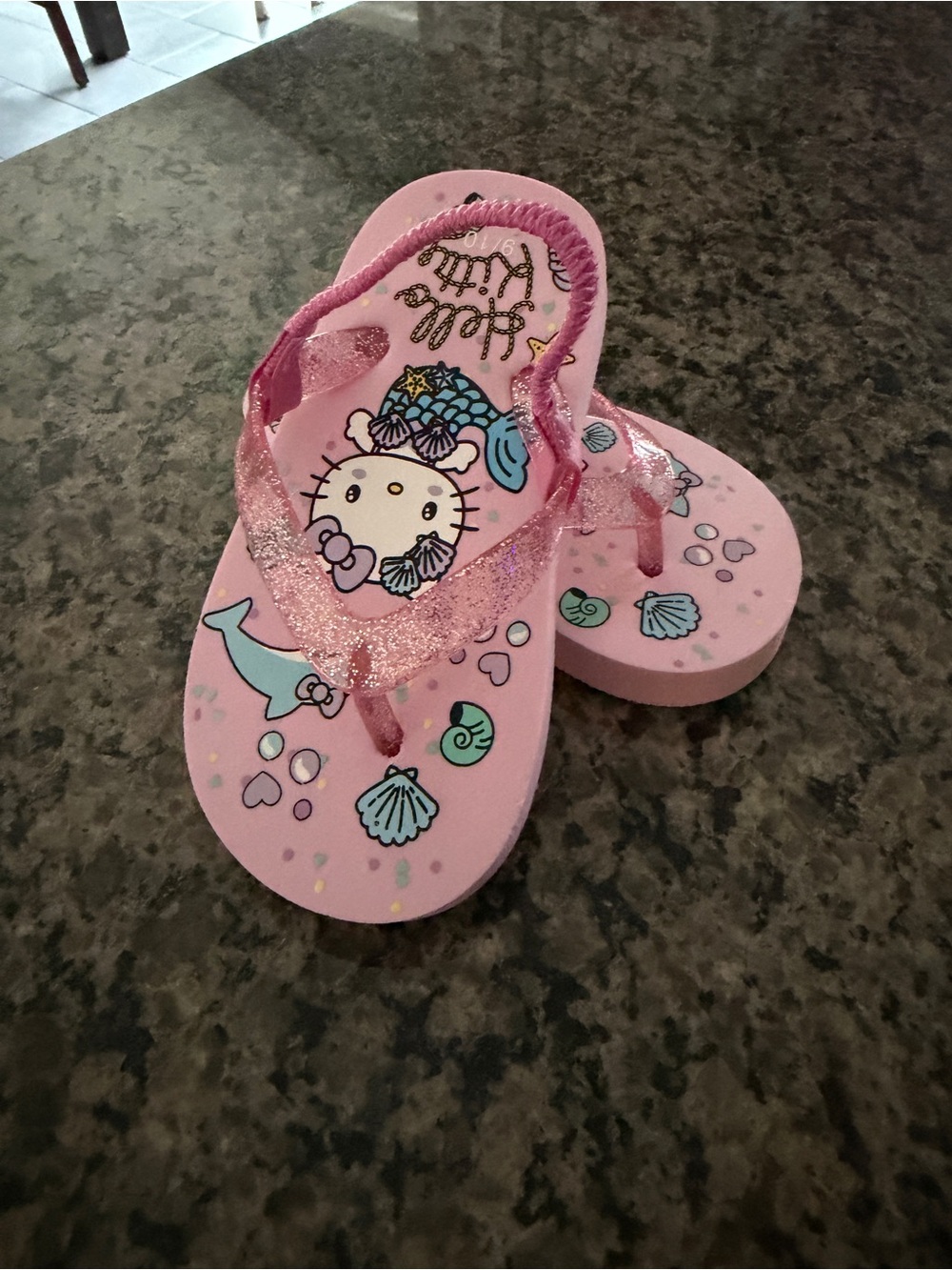 Hello Kitty Pink Mermaid Glitter Sandals for Kids